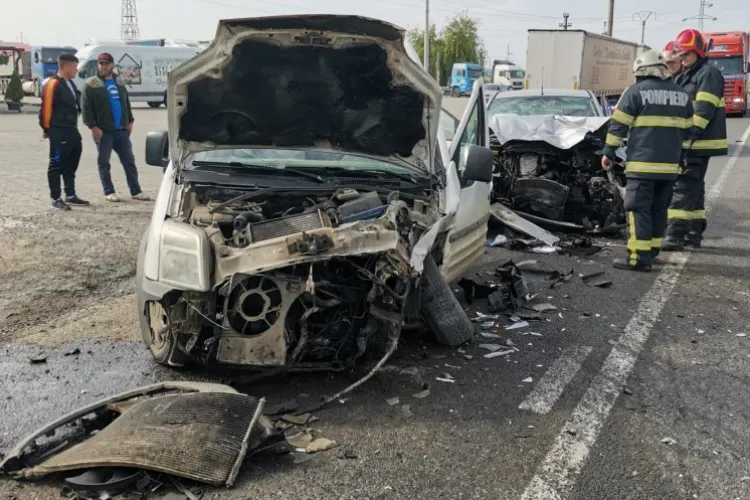 CLUJ - Accident rutier violent la ieșire din Turda. Un bărbat de 56 de ani, transportat la spital 