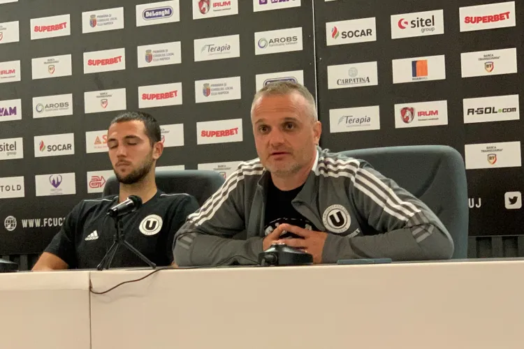 Antrenorul U Cluj, Erik Lincar: Am frustrările mele că nu am promovat direct. Am pete pe gât! Cred că mă duc direct în spital - VIDEO