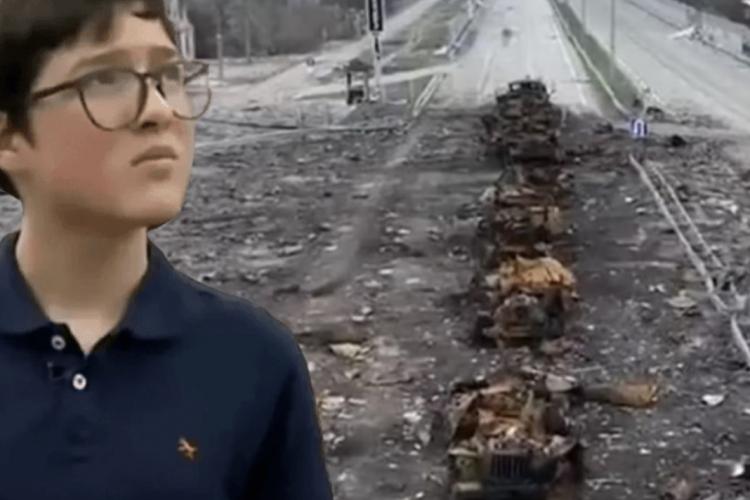 Un puști din Ucraina a ajutat la distrugerea unui convoi rus, care se pregătea să atace Kievului. Acum e erou național   