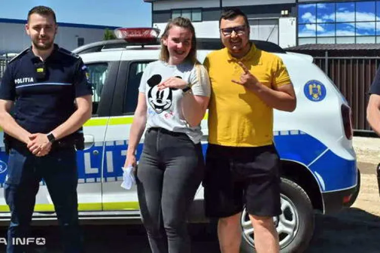 Cerere în căsătorie cu ajutorul poliției, în Florești - VIDEO   