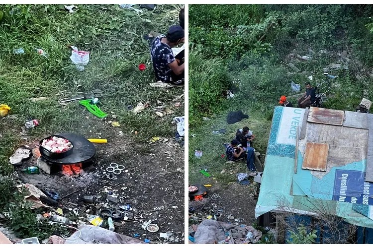 Poliția locală a evacuat comunitatea de romi din spatele Iulius Mall Cluj - FOTO   