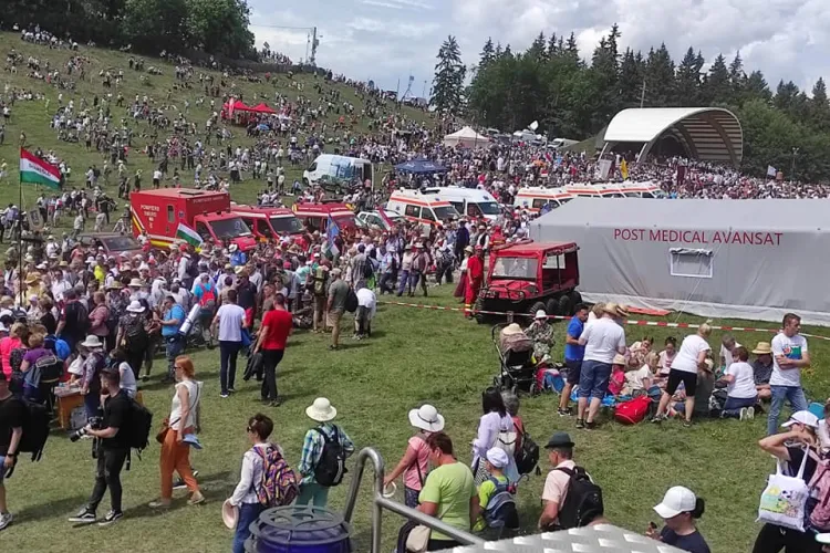 VIDEO - Pelerinajul de la Șumuleu Ciuc: Peste 160 de participanți au avut nevoie de îngrijiri medicale  