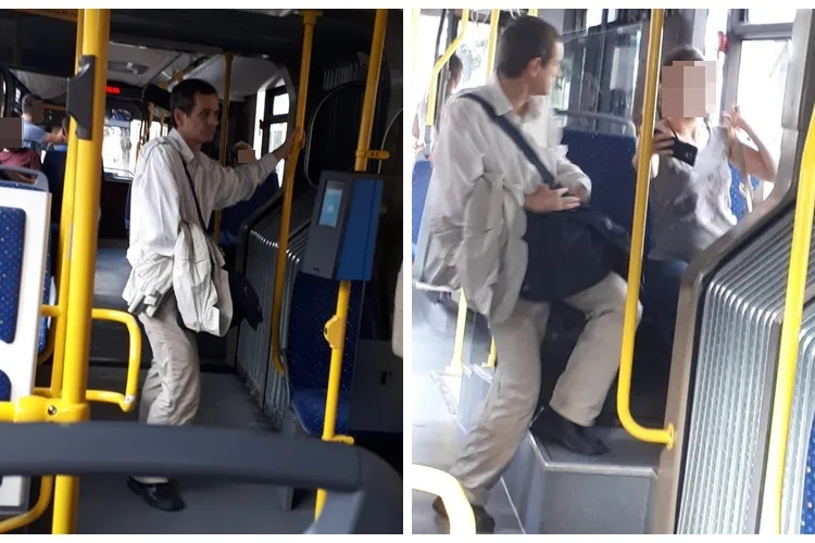 În ce Cluj trăim? Perversul care se ”satisface” în autobuz a fost reclamat în 2017 la Poliție, dar DEGEABA - FOTO   