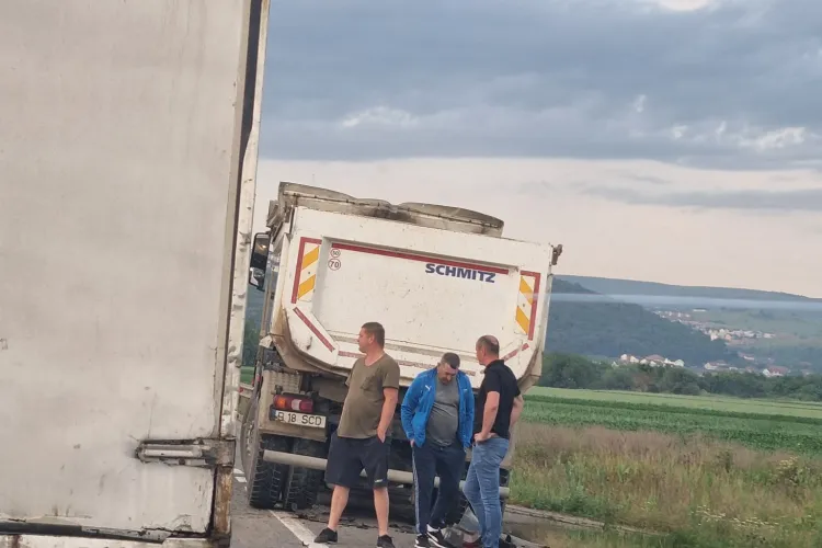 Accident pe ”centura lui Boc”, în Apahida: Centura cu o singura banda pe sens, făcută de un mare gospodar!