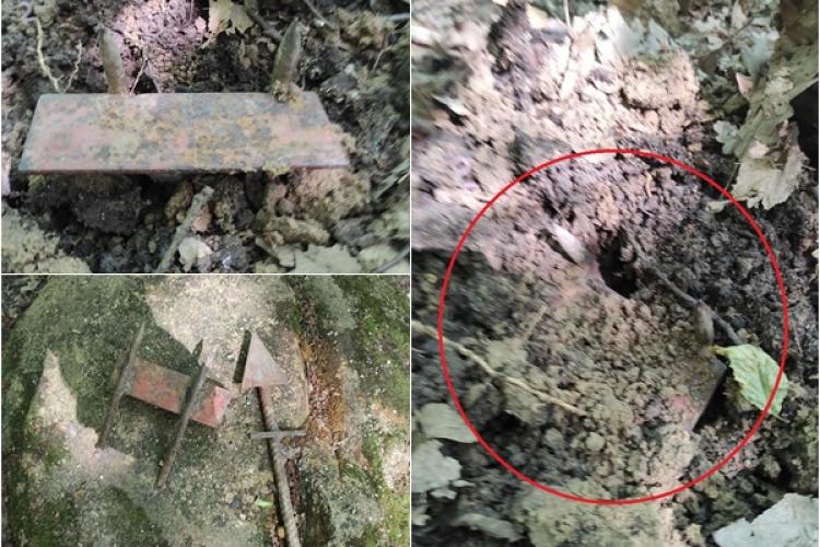 Atenție! Țepușe găsite în zona potecilor și a traseelor de bicicletă în mai multe păduri din Cluj