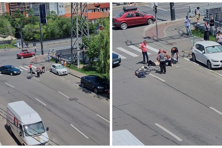 Femeie lovită pe trecerea de pietoni de pe strada Dacia - FOTO   