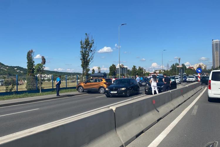 Un accident la Brico Florești a blocat traficul în toată zona - FOTO