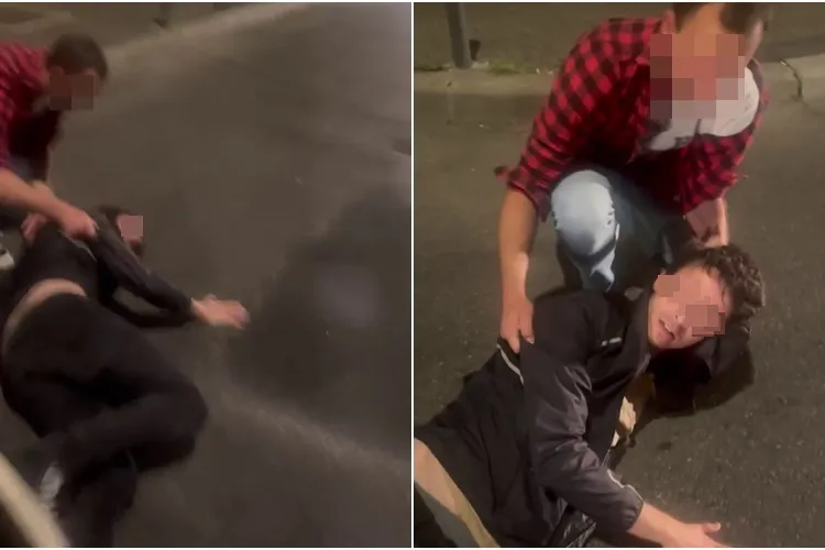 Cluj: Trotinetist beat în oraș, prăbușit pe stradă - VIDEO