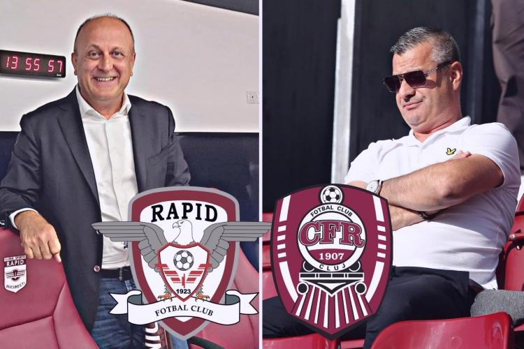 Replici dure între Neluțu Varga, finanțatorul CFR Cluj, și Dan Șucu, patronul Rapidului   