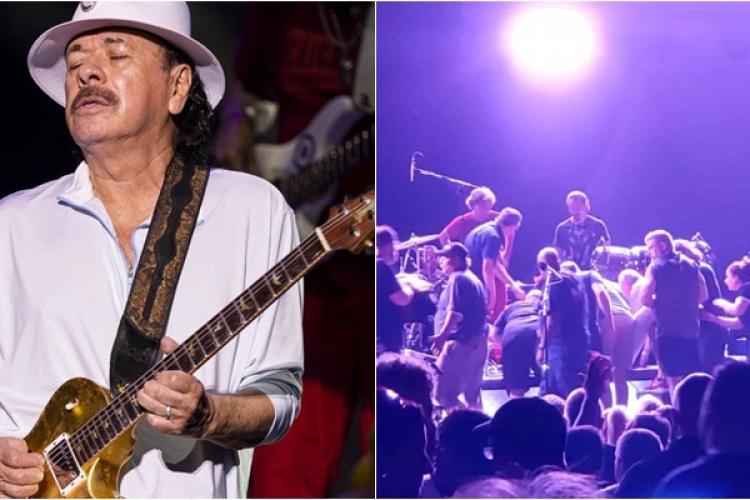 VIDEO - Cunoscutul chitarist Carlos Santana a leșinat pe scenă în timpul unui concert și a fost transportat de urgență la spital 