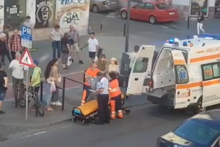 Clujean de 82 de ani spulberat de o mașină pe Eroilor