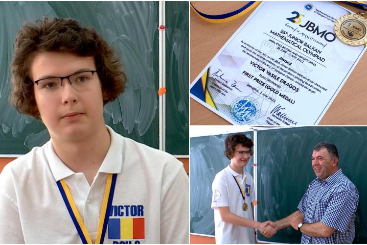 Povestea tânărului premiat cu aur la Olimpiada Balcanică de Matematică pentru Juniori. Copilul minune lucrează uneori și 10 ore pe zi 