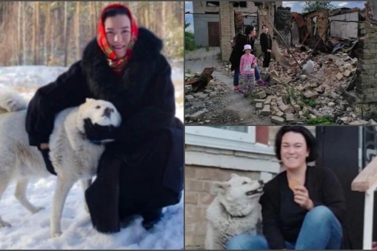 Un câine din Ucraina și-a așteptat familia printre ruinele casei în care cândva au locuit. „E un miracol că a supraviețuit fără noi”