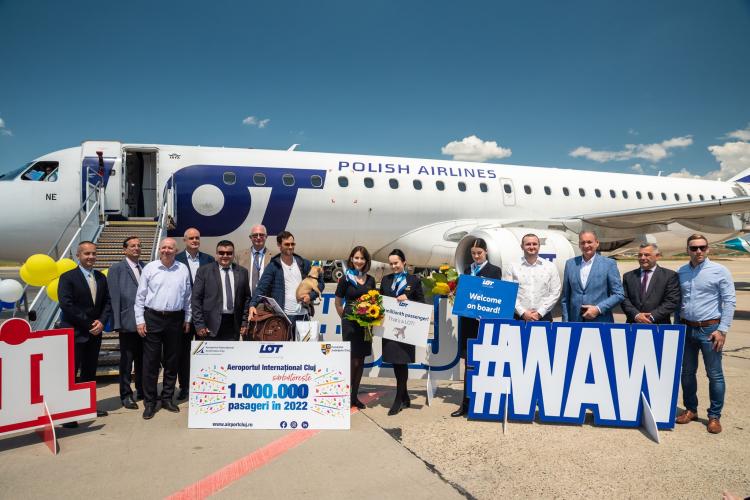 Aeroportul Internaţional Avram Iancu Cluj își revine după pandemie! A sărbătorit pasagerul cu numărul 1 milion în anul 2022   