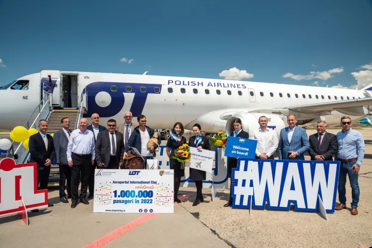 Aeroportul Internaţional Avram Iancu Cluj își revine după pandemie! A sărbătorit pasagerul cu numărul 1 milion în anul 2022   
