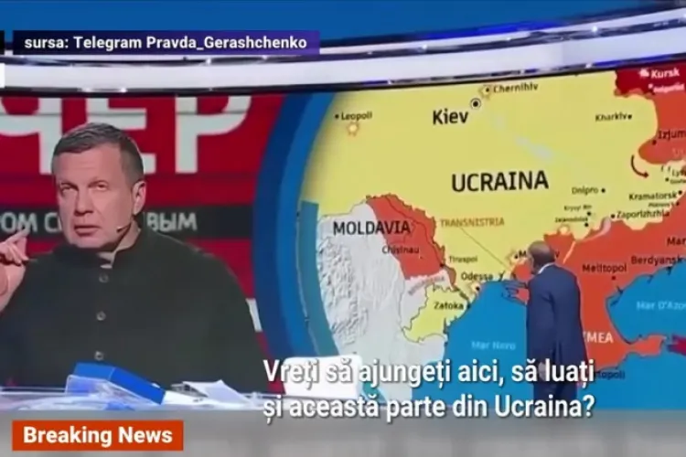 Rusia vrea să ajungă până în Transnistria, planul dezvăluit de propagandistul lui Putin 