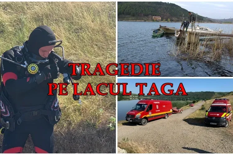 A fost găsit înecat! Bărbatul dispărut în lacul Țaga Mare a fost găsit cu sonarul - VIDEO