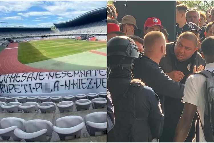 Ultrașii CFR Cluj au ”spart” Cluj Arena și le-au lăsat un răspuns DUR suporterilor U Cluj, chiar în ”casa” lor - FOTO