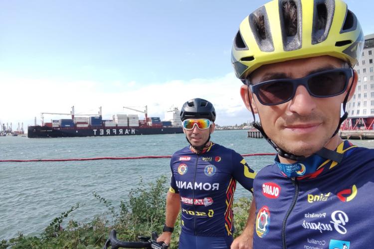 Pompier din Cluj a făcut performanțe la proba de ciclism de la Rotterdam