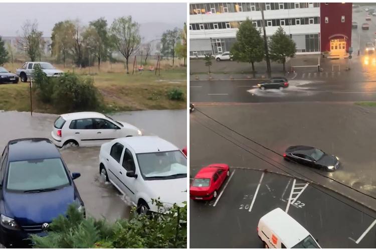 Pompierii clujeni raportează inundații în Florești și Cluj-Napoca
