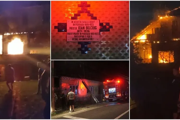 Casa parohială ridicată de preotul Belciug, personaj în romanul „Ion”, a luat foc: „Au ars 100 de ani de istorie și literatură”