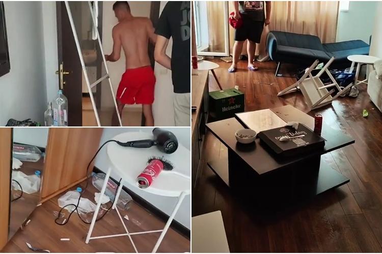 Un grup de tineri a distrus un apartament la mare. Au rupt scaunele și mesele; De asta închiriez apartamentul cu 1500 de lei pe zi - VIDEO