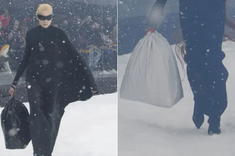 FOTO - Am înnebunit de tot! Cu cât se vinde noua geantă tip „sac de gunoi” de la Balenciaga