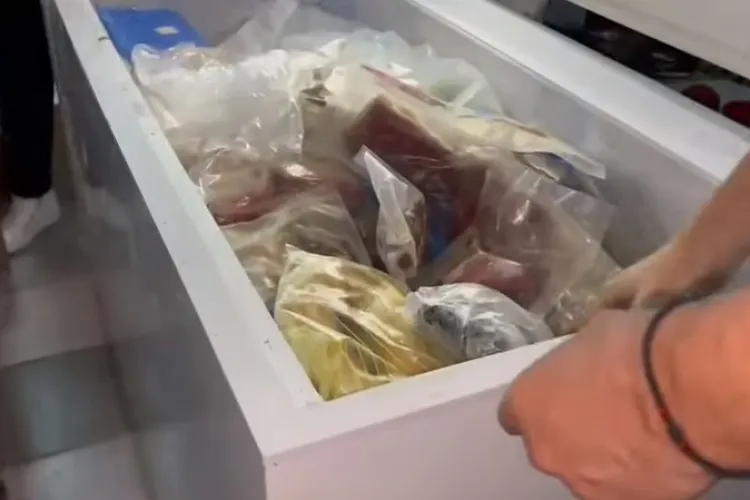 Tone de carne expirată de trei ani, găsită pe litoral. Urma să fie livrată! S-a intrat cu mandat, după ce ani în șir o firmă a refuzat accesul