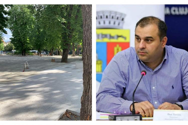 „Scopul nu e să betonăm, prin aceste investiții creștem calitatea vieții”. Replica viceprimarului Tarcea pentru clujenii indignați de parcurile betonate 