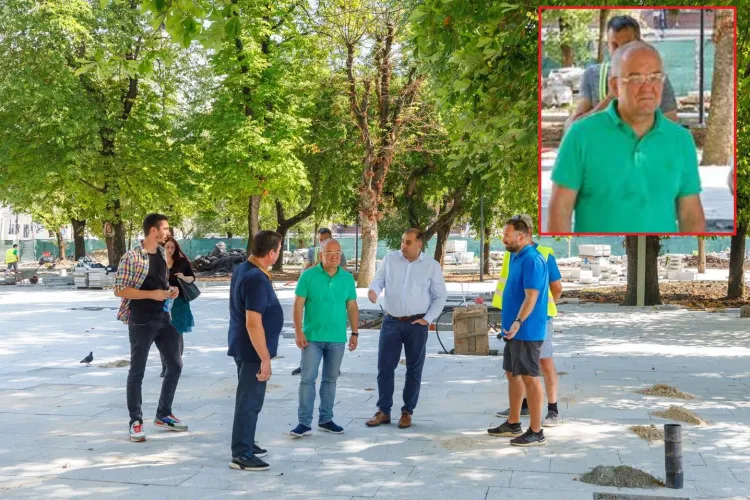 Oare Boc chiar nu e dezamăgit de betonarea excesiva a Parcului Ștefan cel Mare? Primarul a vizitat șantierul - FOTO