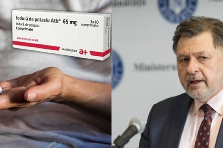 Ministrul Sănătăţii, Alexandru Rafila, despre pastilele cu iod: „Aceste pastile nu se eliberează fără prescripţie de la medicul de familie”