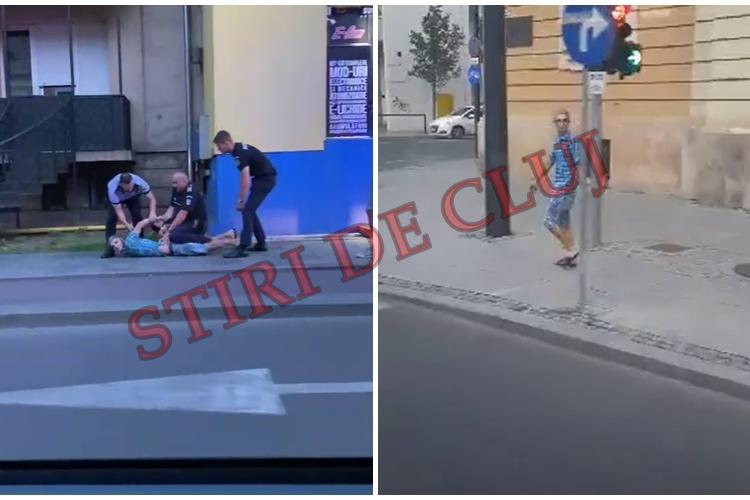 Cum a fost arestat bărbatul care a dat foc ușii Primăriei Cluj-Napoca - VIDEO / UPDATE: De unde este atentatorul