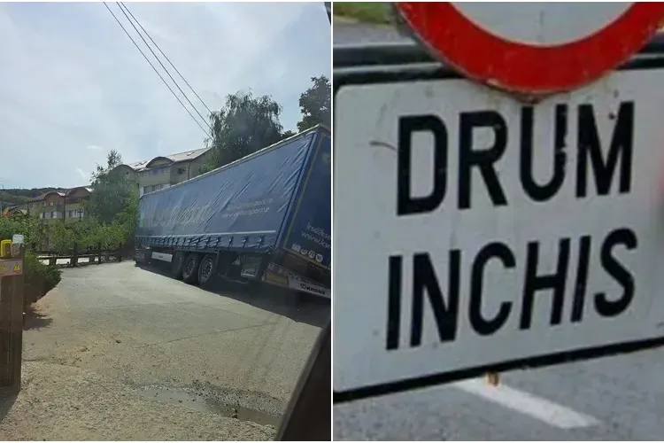 Centura de Sud din Florești e blocată de un TIR căzut în șanț - FOTO