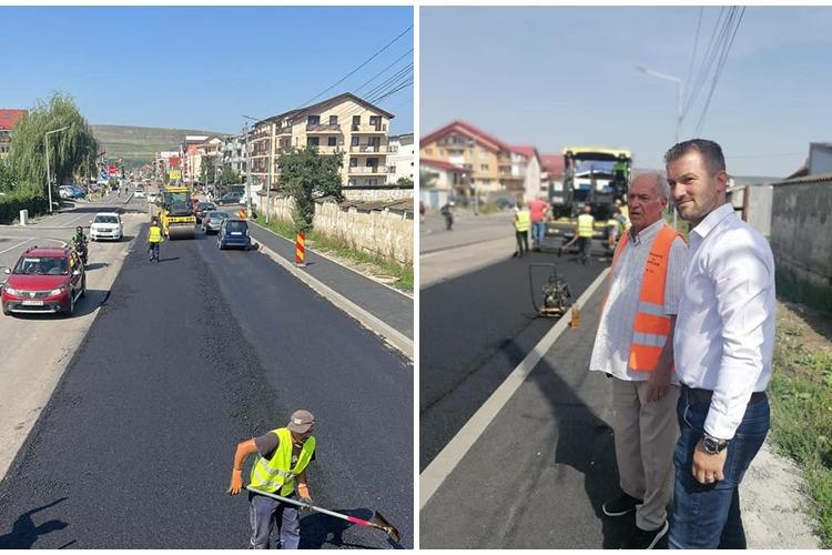 Noutate în Florești! S-a turnat asfalt pe Eroilor - FOTO