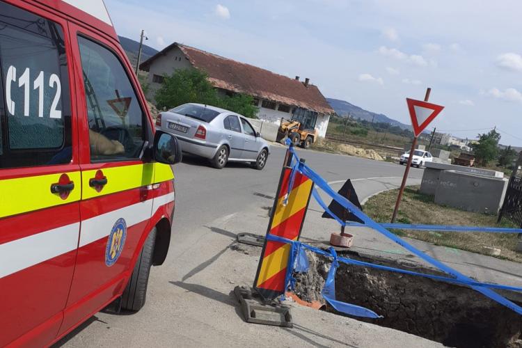 Un clujean a căzut într-o groapă din comuna Aghireșu. A intervenit ISU Cluj