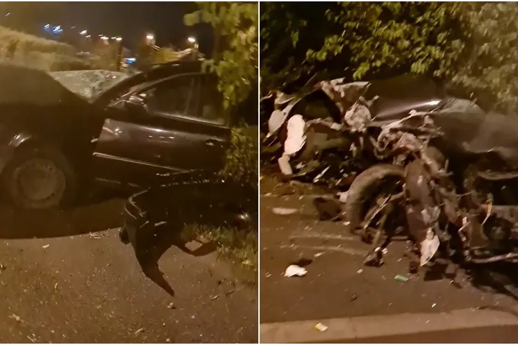 Un șofer s-a făcut praf cu mașina pe podul IRA. Medicii spun că a fost o minune. Umbla după accident - VIDEO