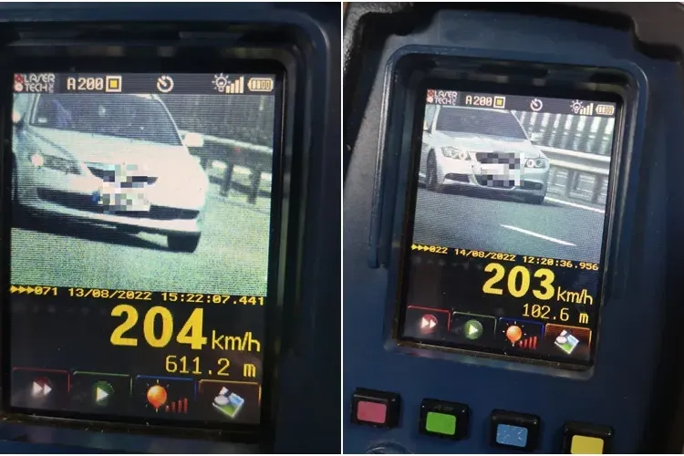 Vitezomani prinși pe Autostrada Transilvania, pe tronsoanele din Cluj și Mureș - FOTO