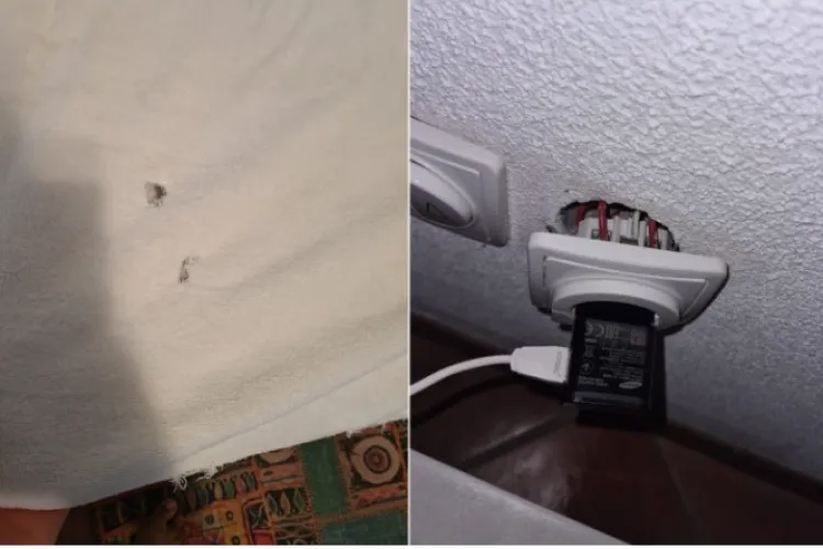 FOTO - Ce a găsit o familie într-o cazare din Mamaia: „Jegul plutea în aer. Fețele de pernă aveau urme de mucegai pe ele”