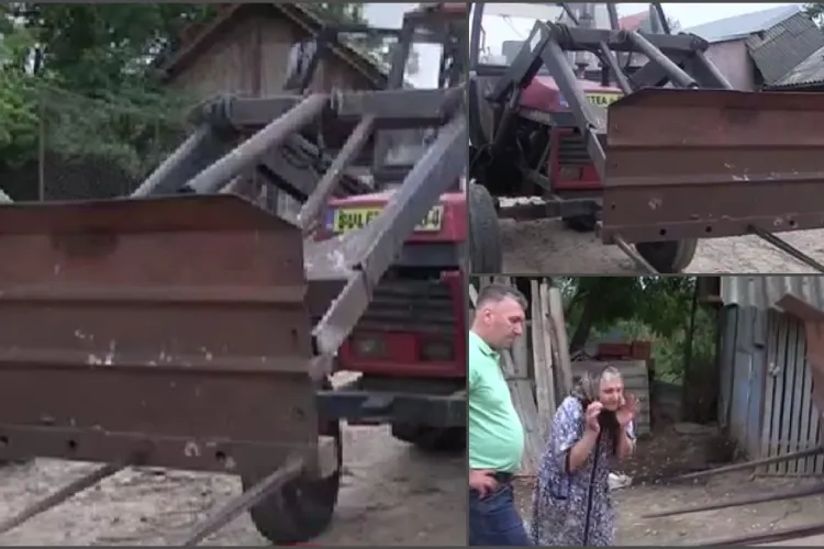 Un adolescent de 17 ani, la un pas de moarte: A intrat cu pieptul în furca unui tractor. De vină a fost telefonul