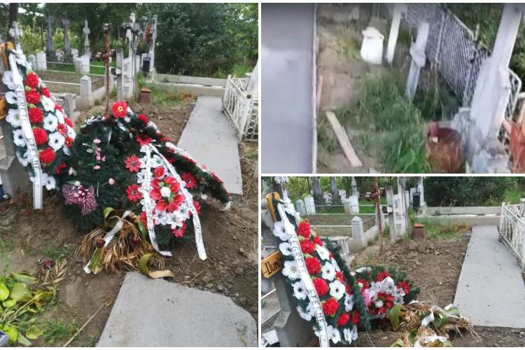 O altă zi în Vrancea! Un preot e betonat 15 morminte și a făcut alee pietonală