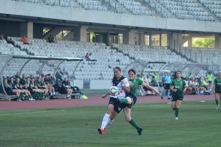 „U” Olimpia Cluj, eliminată din preliminariile Champions League. „Studentele” domină de ani buni peisajul fotbalului feminin din România