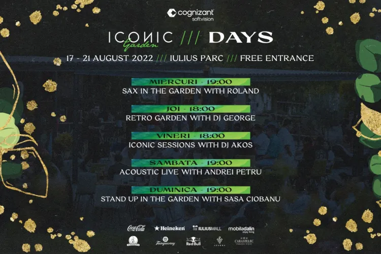 Trăiește Iconic Days în Iulius Parc: jazz, muzică retro, stand-up comedy și delicii urbane 