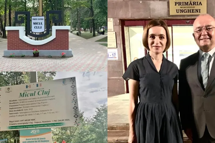 VIDEO/FOTO - Un parc din Republica Moldova, numit după municipiul Cluj-Napoca. Boc: „Dragi clujeni, am decis că este bine să fim solidari” 