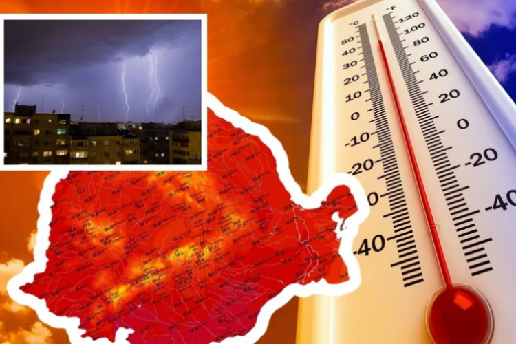 Meteorologii au emis un Cod Galben și unul Portocaliu de caniculă. Persistă căldura în 28 de județe, inclusiv Cluj