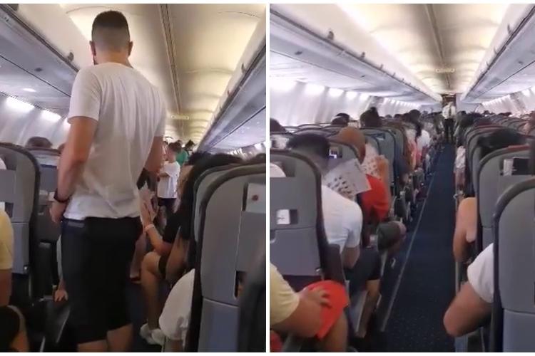 Saună în avionul Cluj-Napoca - Grecia (Zakynthos): Au fost 40 de grade în avion. Oare ce idiot ia decizii? - VIDEO