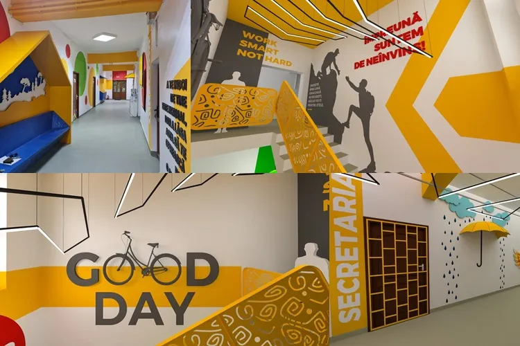 FOTO/ O școala din România a ajuns virală pe reţelele de socializare. Directorul școlii: „Aș vrea ca la final, elevii mei să știe că mi-a păsat de ei!”