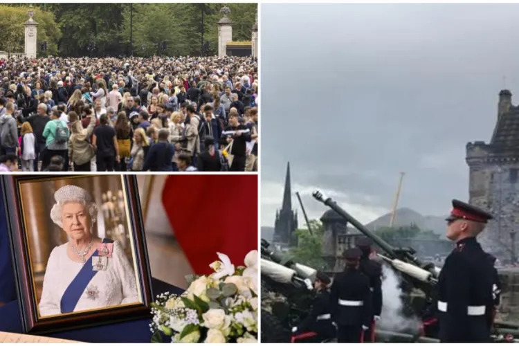 O lume întreagă o plânge pe Regina Elisabeta. În Marea Britanie au fost trase 96 de salve de tun, iar clopotele au bătut o oră