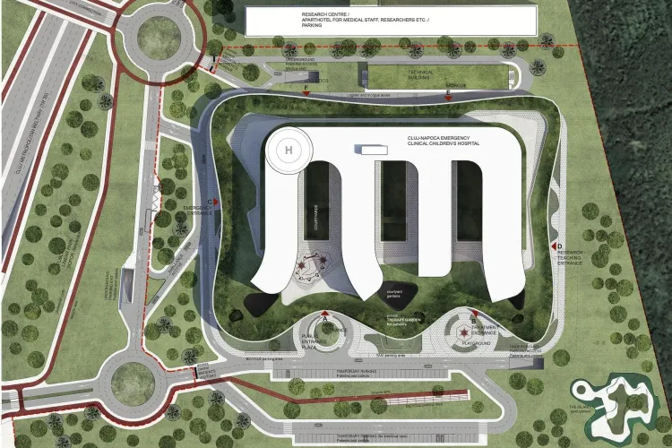 Cât va costa Spitalul Pediatric Monobloc de la Cluj. CJ Cluj a aprobat indicatorii tehnico-economici