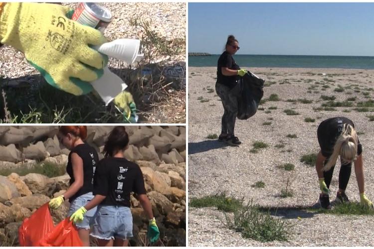 Grămezi de gunoaie lăsate în urmă de turiști pe plajele din România. Peisaj dezolant la finalul sezonului estival