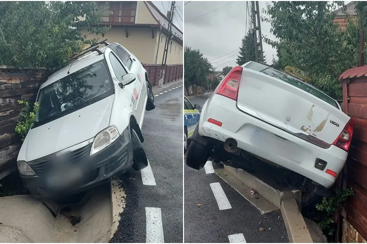 Accident în Viișoara! Era beat și șanțul a fost ultima oprire - FOTO